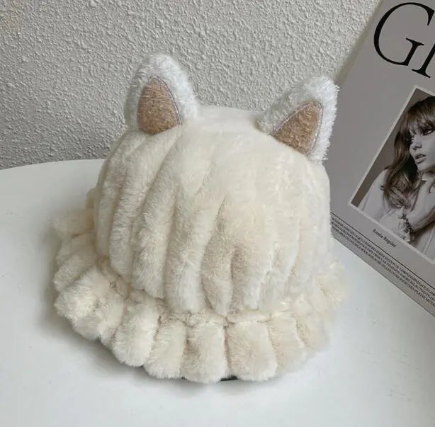 Cute Women's Hat with Ears for Warmth and Style