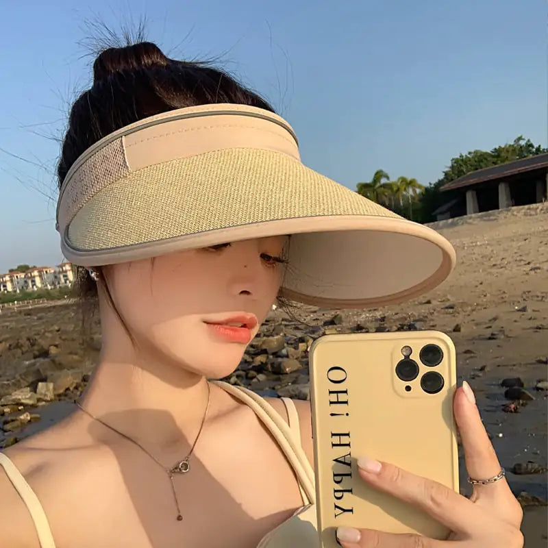 Fashionable Women's Lettered Sunscreen Hat