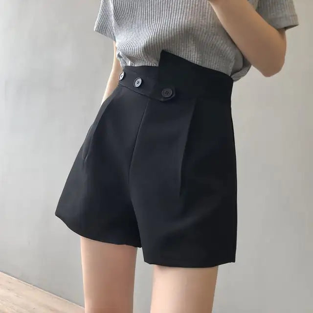 Irregular Style Women's Suit Shorts