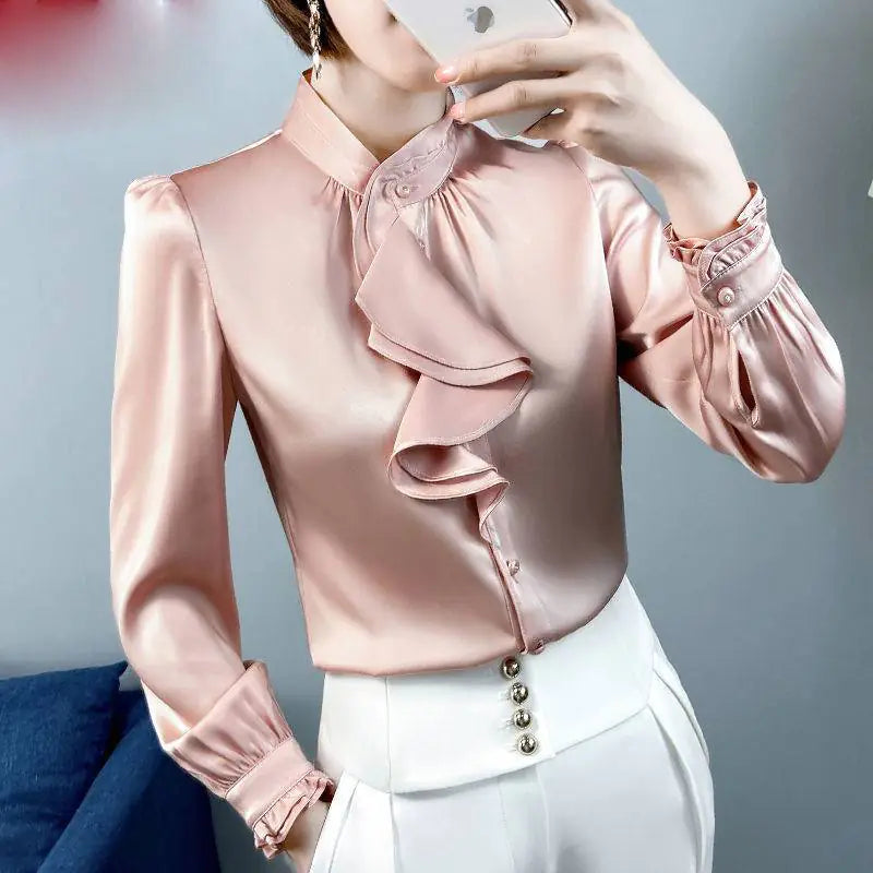 New Fashion Satin Shirt for Women