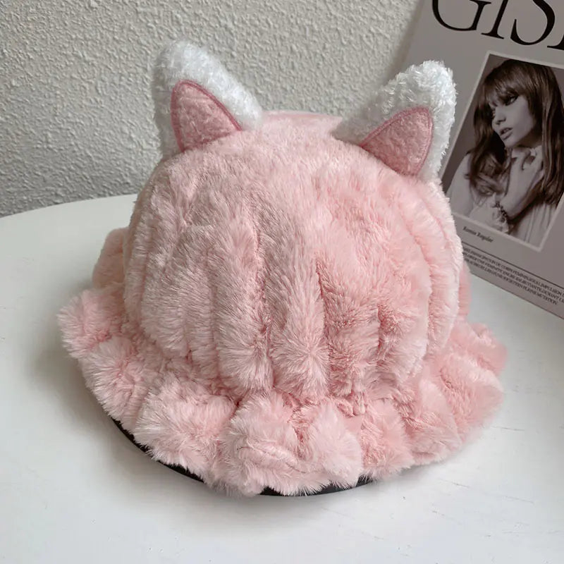 Cute Women's Hat with Ears for Warmth and Style