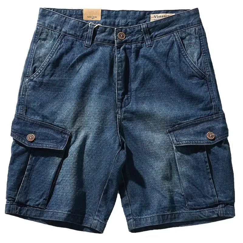 Men's Summer Denim Shorts - Casual Loose Fit