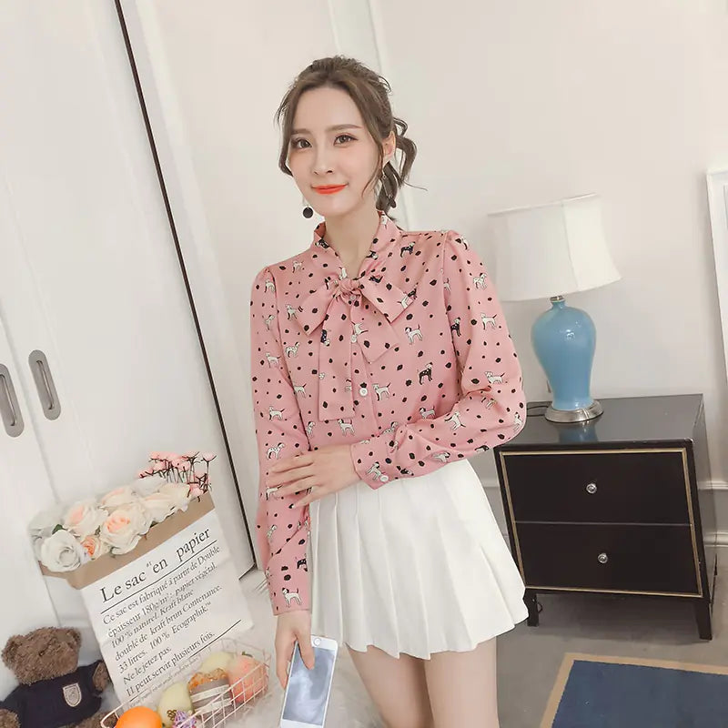 Printed Chiffon Shirt