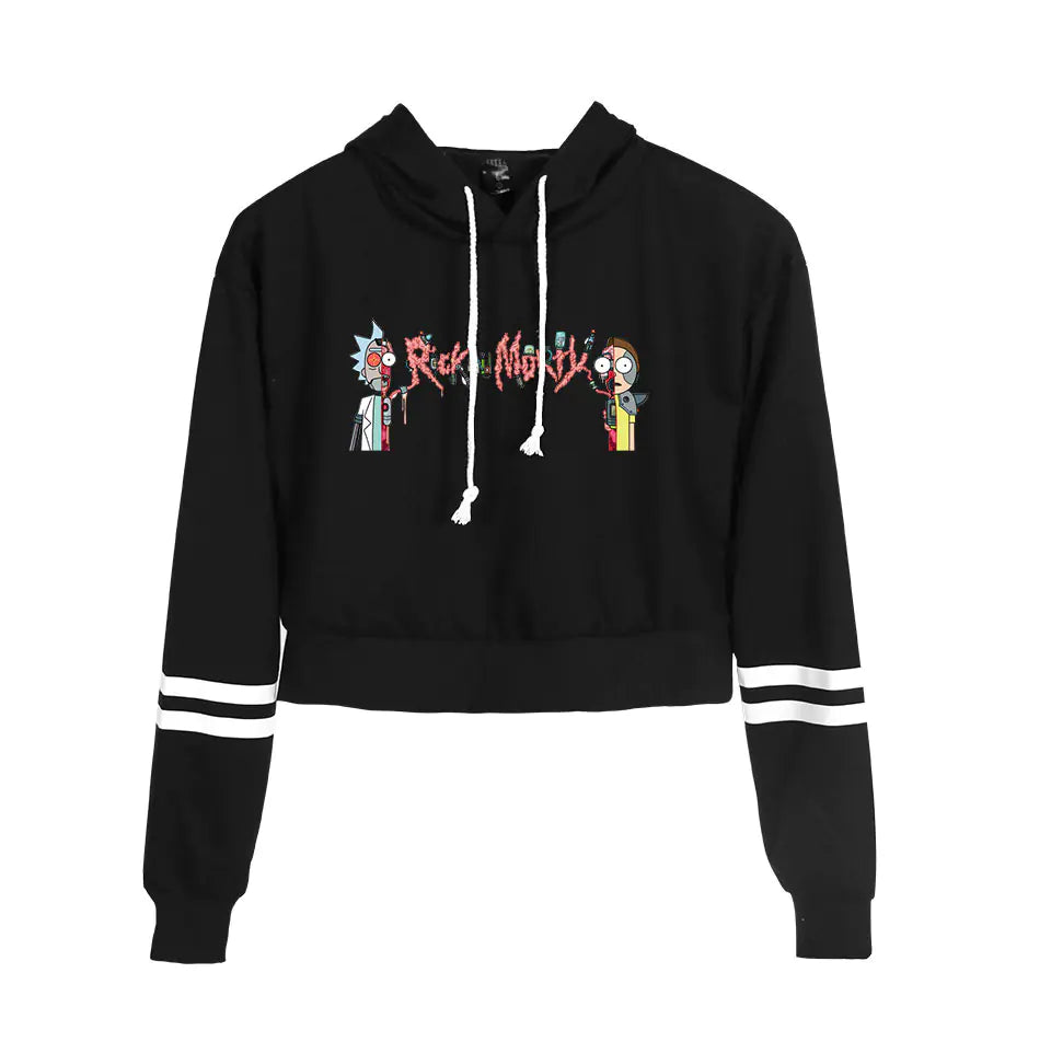 Customizable Long Sleeve Crop Hoodie for Women