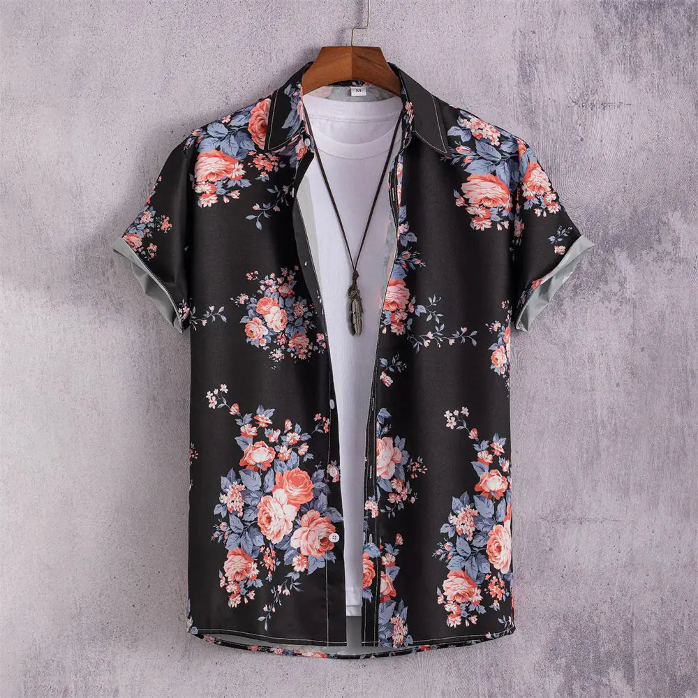 Men's Hawaiian Oversized Short Sleeve Summer Shirts