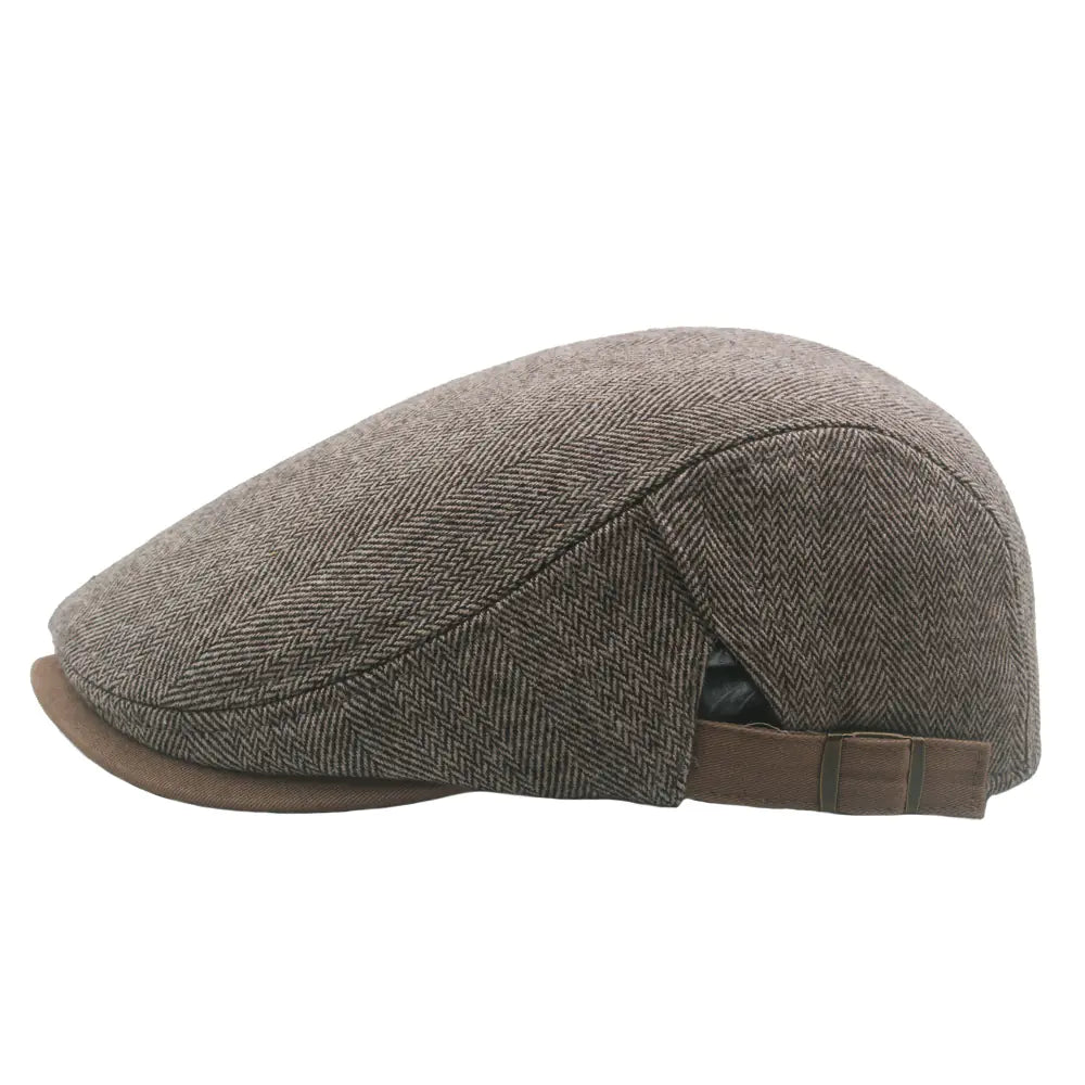 Men's Warm Beret Cap for Fall/Winter Fashion Hat