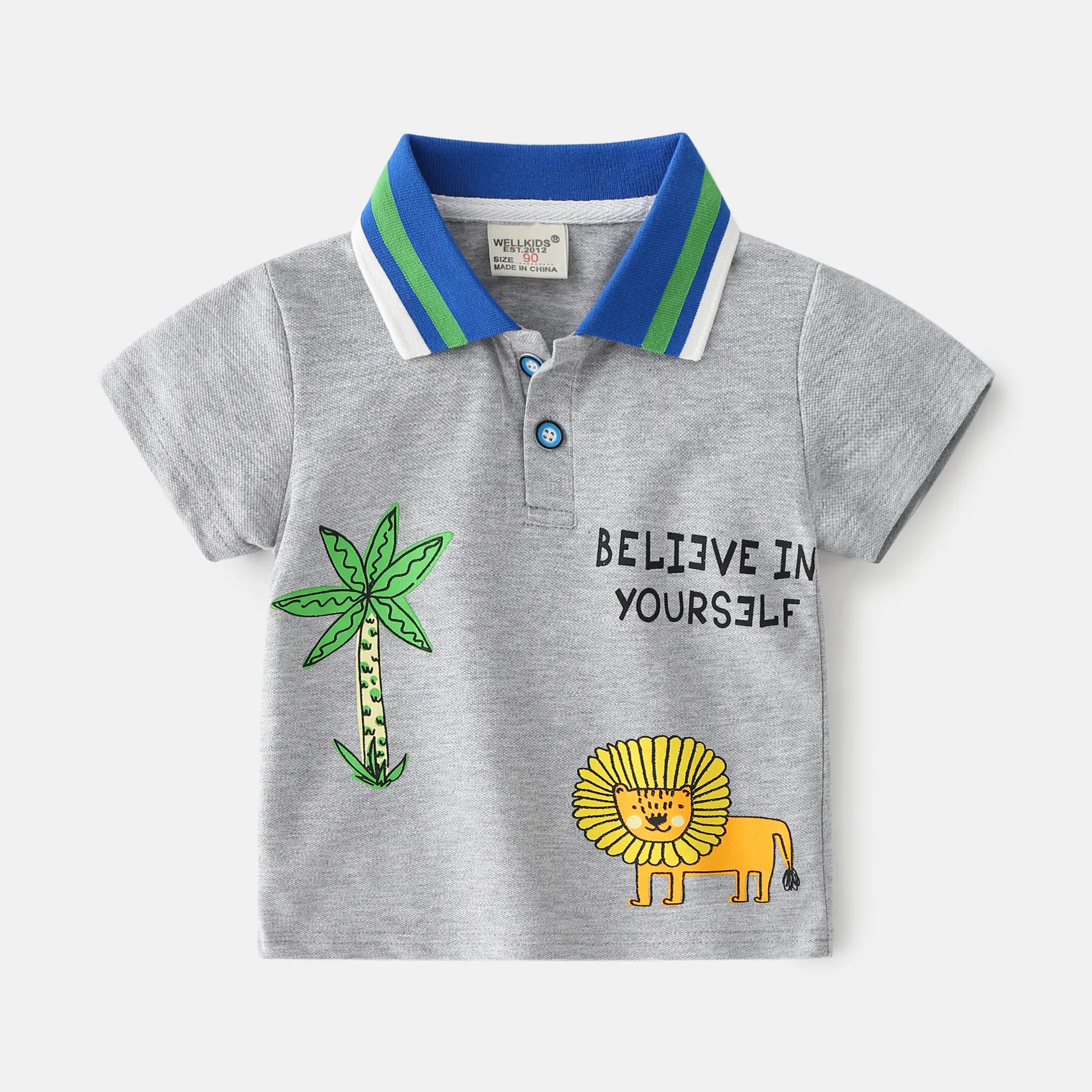 Korean Style Polo Shirt for Kids - Trendy T-Shirt
