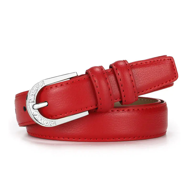 Belt with Pin Buckle - Casual Versatile Leather Belt