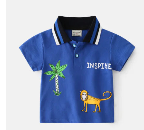 Korean Style Polo Shirt for Kids - Trendy T-Shirt