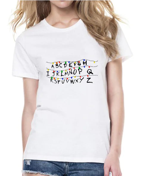 Printed T-Shirt for Women - Short Sleeve Design