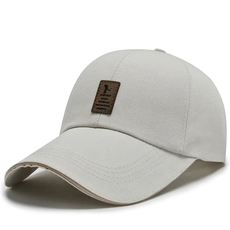 Men's Black Summer Baseball Cap - Casual Style