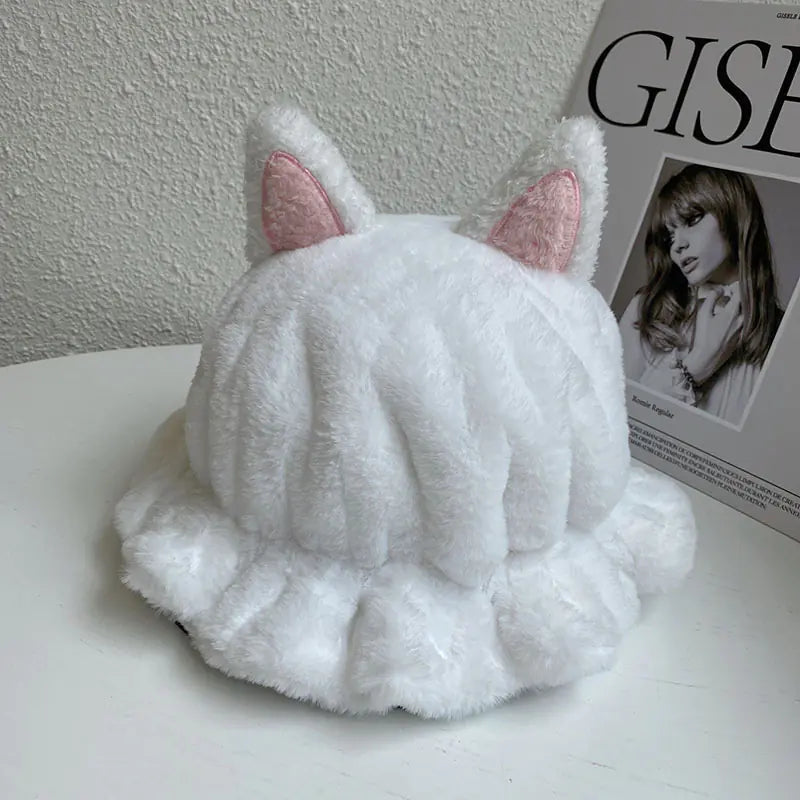 Cute Women's Hat with Ears for Warmth and Style