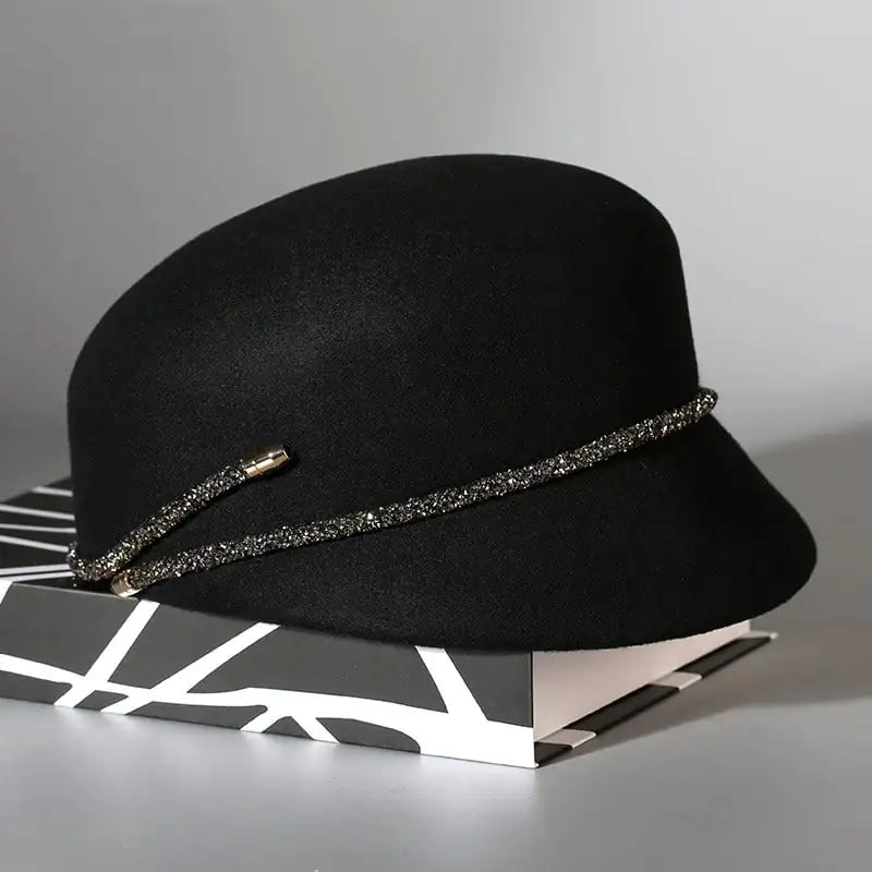 British Retro Woolen Felt Women's Hat for Easy Styling
