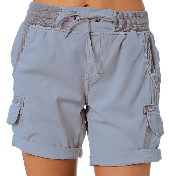 Casual Women's High Waist Cargo Shorts