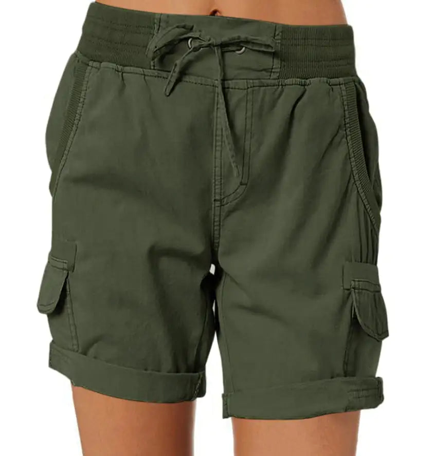 Casual Women's High Waist Cargo Shorts