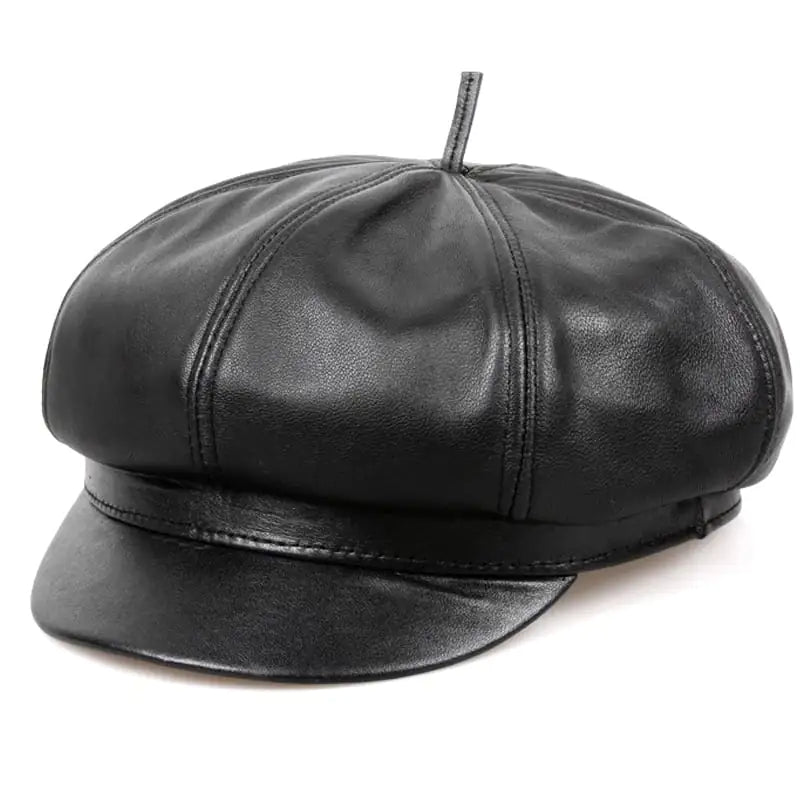Men's Winter Sheepskin Hat for Outdoor Use