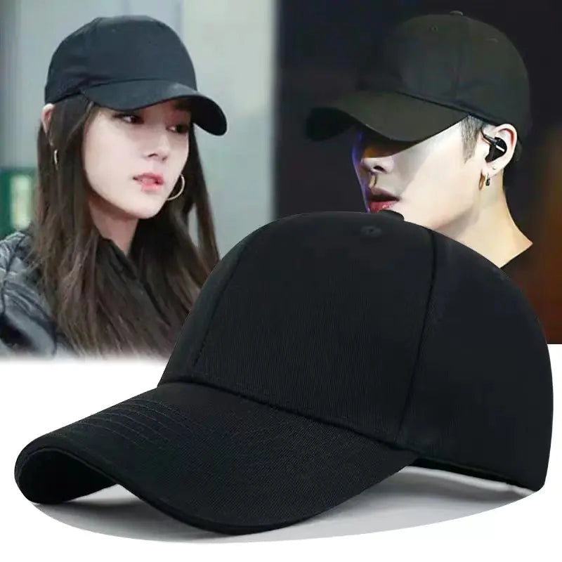 Men's Black Summer Baseball Cap - Casual Style