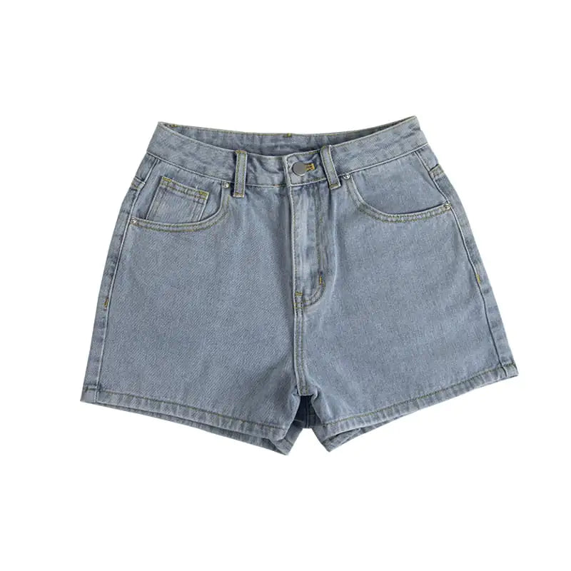 High Waist Women's Thin Denim Shorts