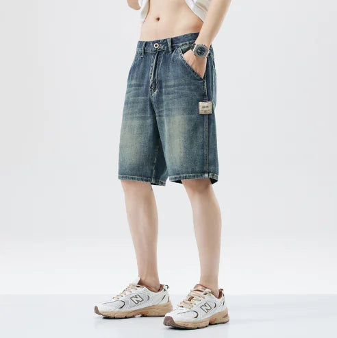 Casual Men's Cotton Denim Shorts