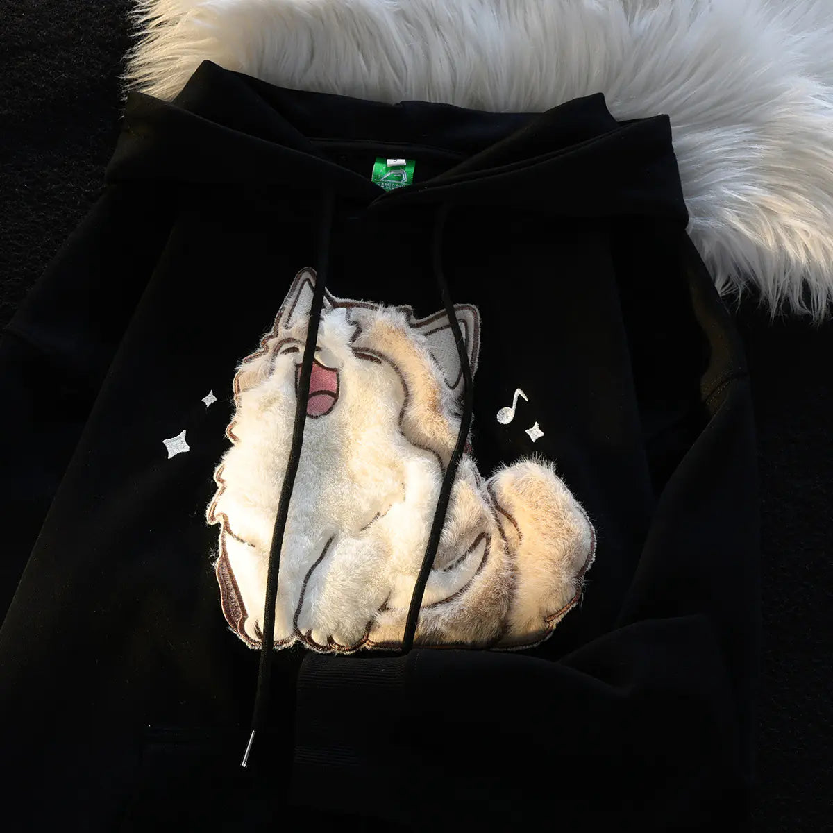 2023 Cartoon Embroidered Oversized Hoodie for Women