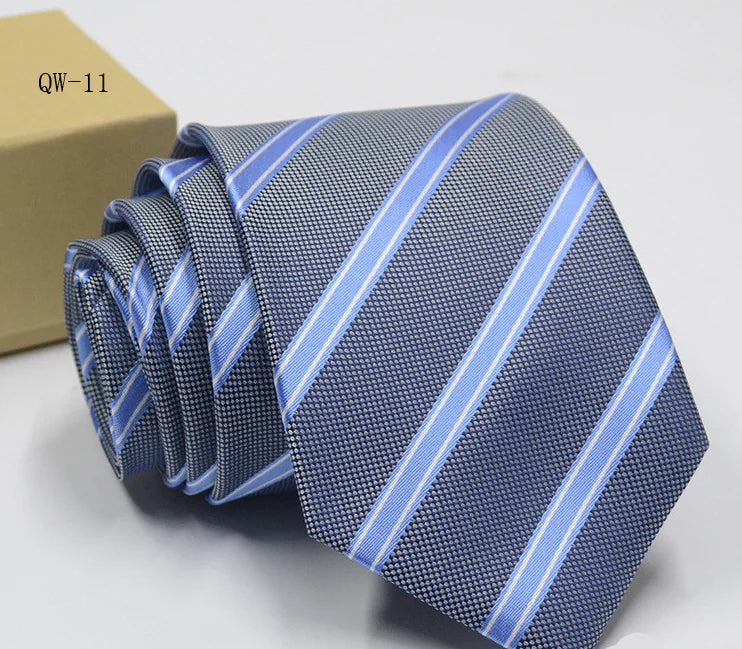 Men's Business Dress Tie - Polyester Striped Tie