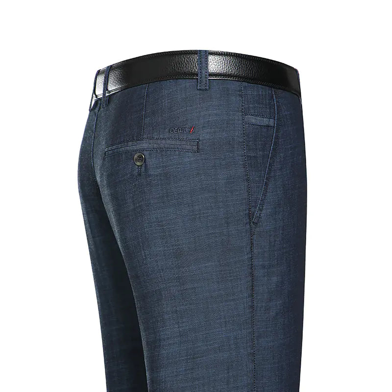 Men's Business Loose Fit Tencel Denim Shorts