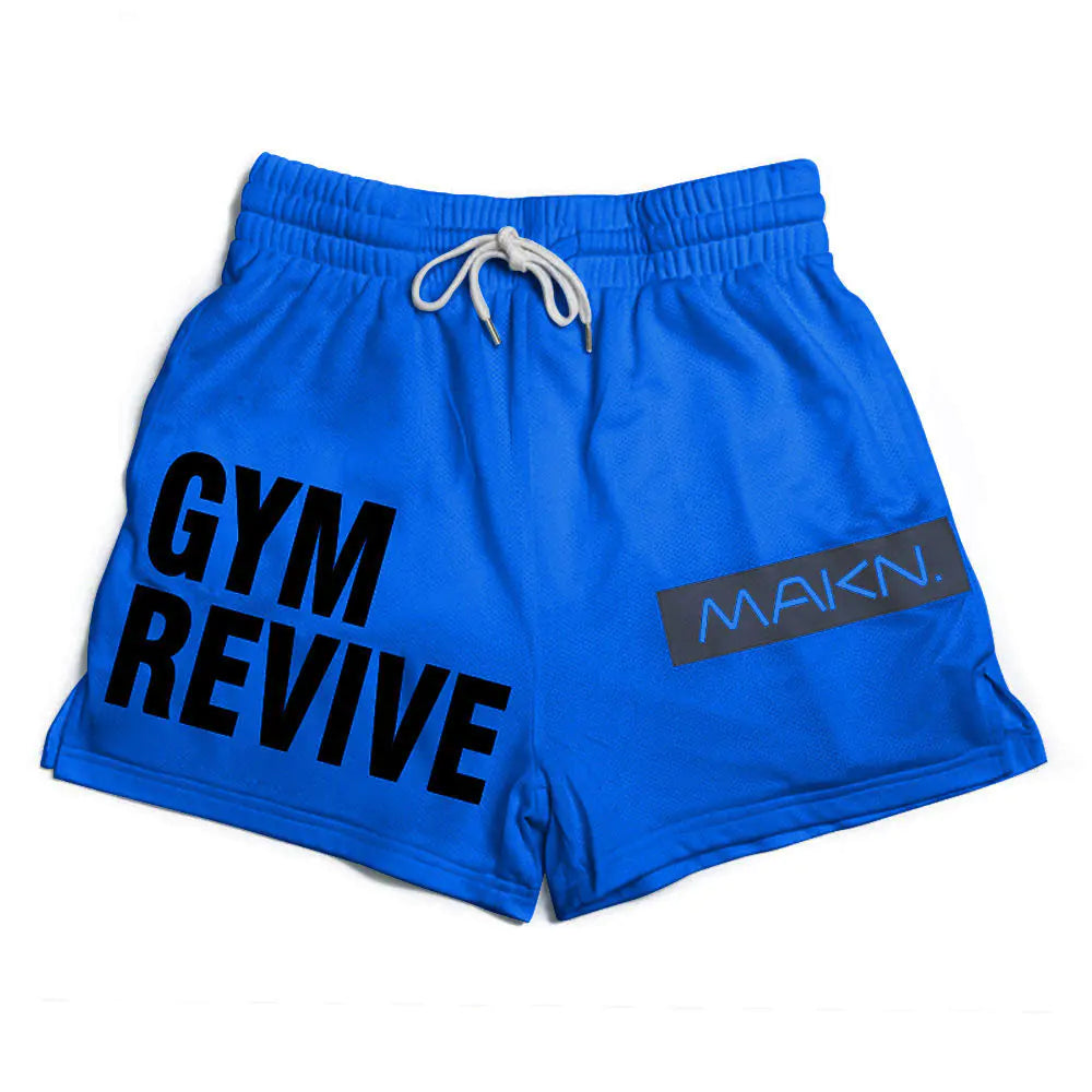 Multicolor Breathable Mesh Running Shorts for Men