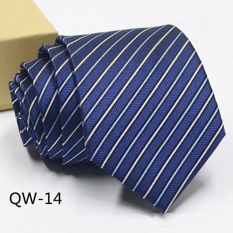 Men's Business Dress Tie - Polyester Striped Tie