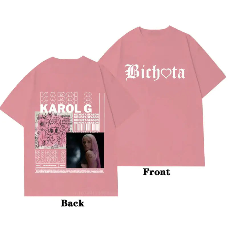 Karol G Black Short Sleeve Shirt for Men and Women