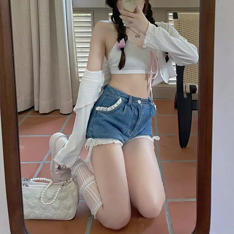Women's Summer Denim Shorts - Lightweight Fashion