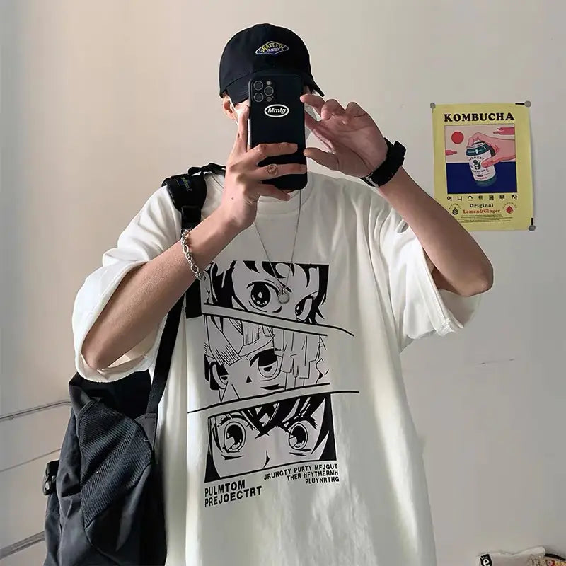 2023 Summer Cartoon Print Short Sleeve T-Shirt