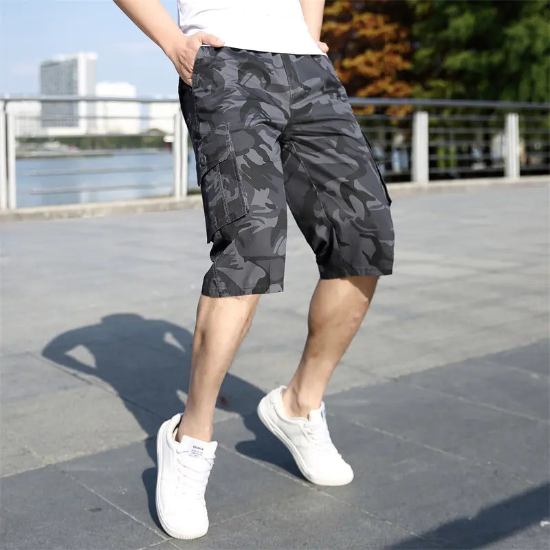 Camouflage Casual Sports Cargo Shorts for Men