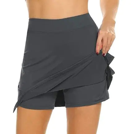 High-Waisted Slim Fit A-Line Women's Shorts