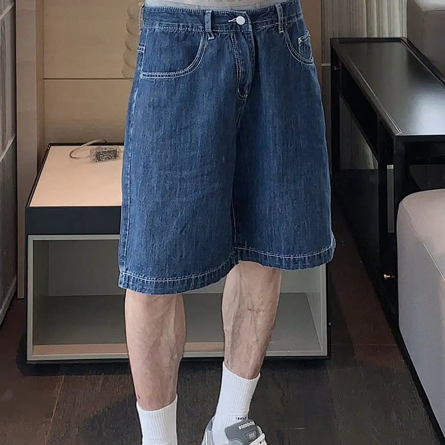 Men's Trendy Thin Denim Shorts for Summer