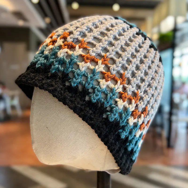 Handmade Women's Knitted Wool Earflap Cap