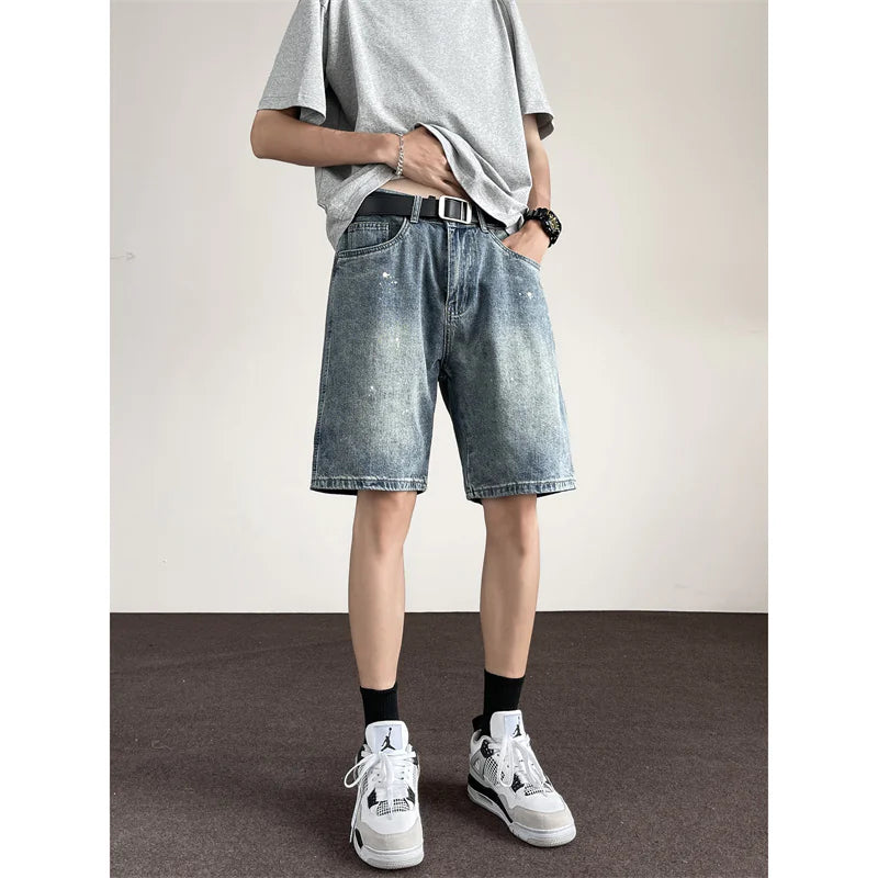Men's Trendy Thin Denim Shorts for Summer
