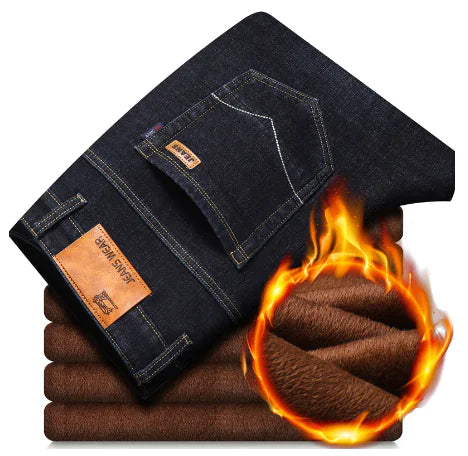 Thickened Warm Velvet Casual Men's Jeans