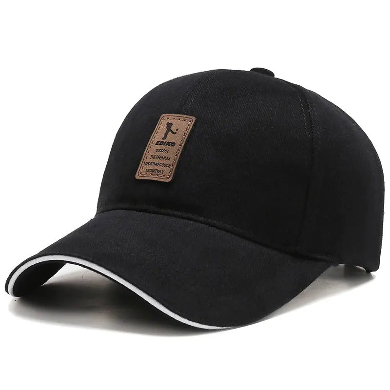 Men's Black Summer Baseball Cap - Casual Style