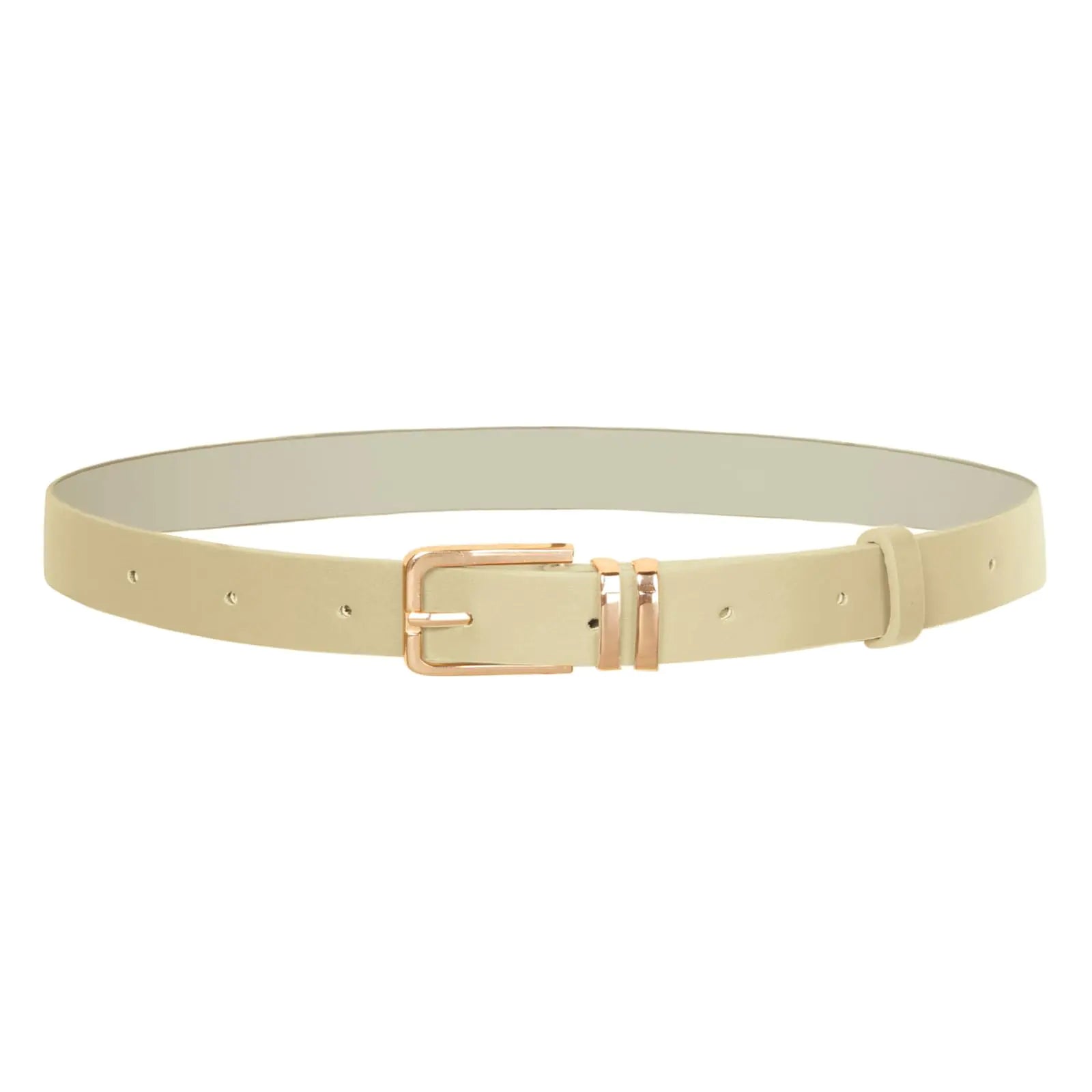 GRACE KARIN Belt for Women PU Leather Belt Skinny Classic Soft Leather Belt for Jeans Dresses Ladies Leather Belt Beige L