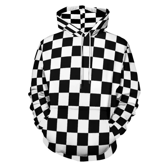 3D Snowflake Hoodie Pullover for Men and Women
