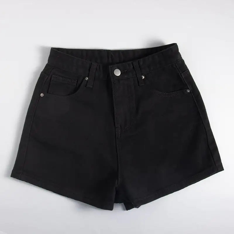 High Waist Women's Thin Denim Shorts