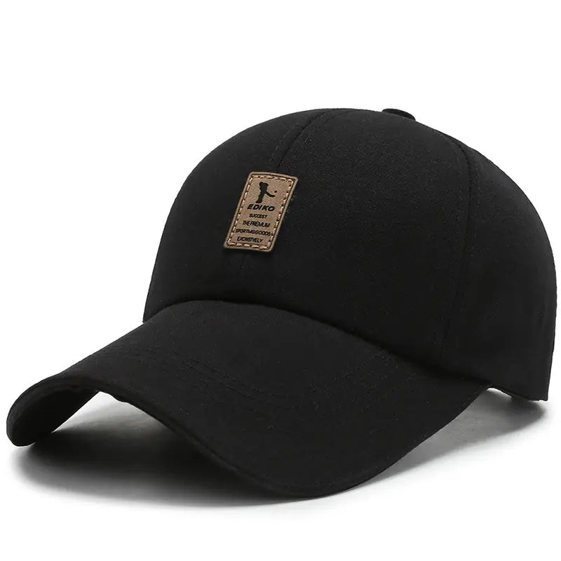 Men's Black Summer Baseball Cap - Casual Style