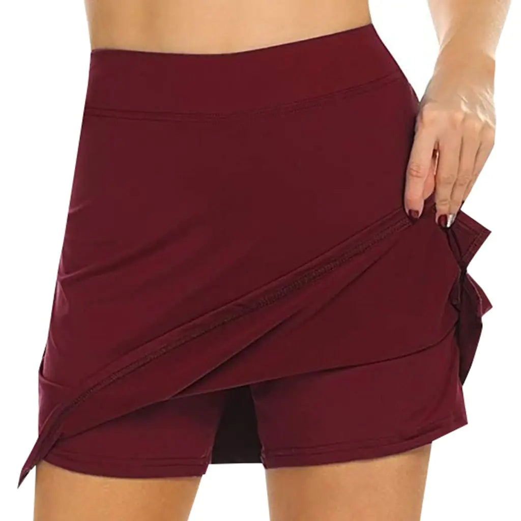 High-Waisted Slim Fit A-Line Women's Shorts