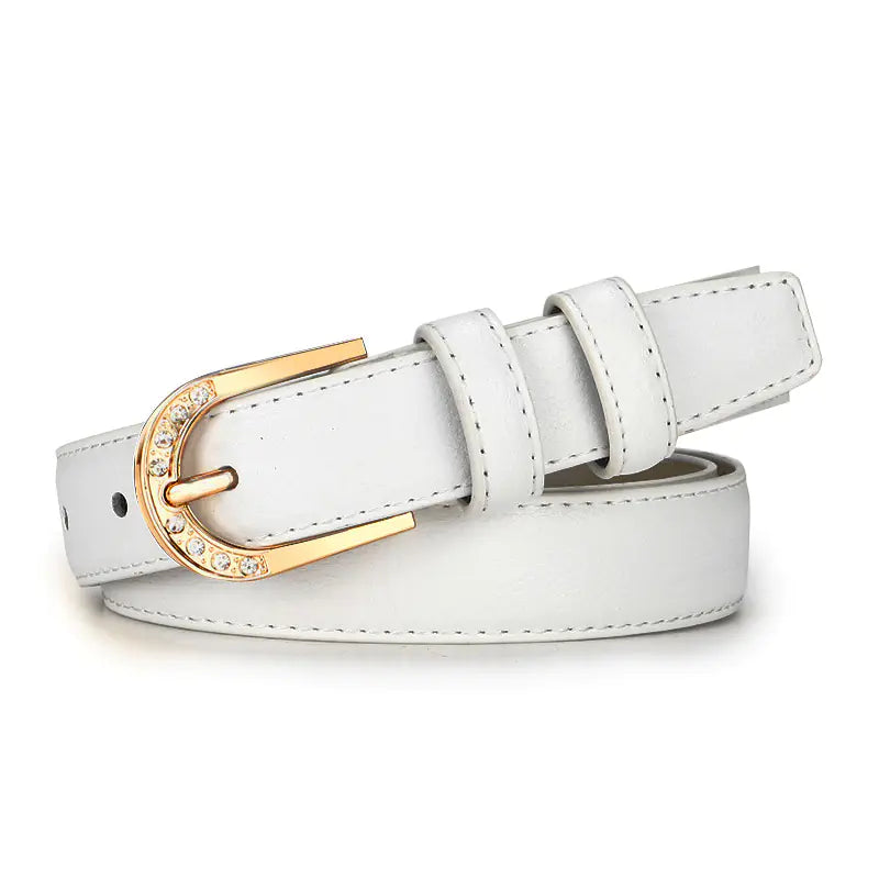 Belt with Pin Buckle - Casual Versatile Leather Belt