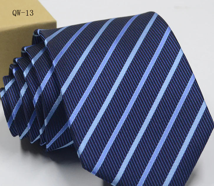 Men's Business Dress Tie - Polyester Striped Tie