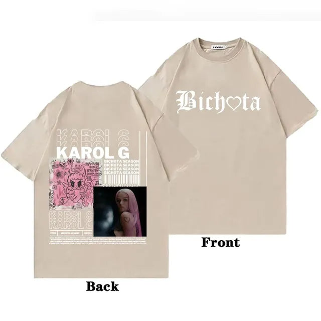 Karol G Black Short Sleeve Shirt for Men and Women