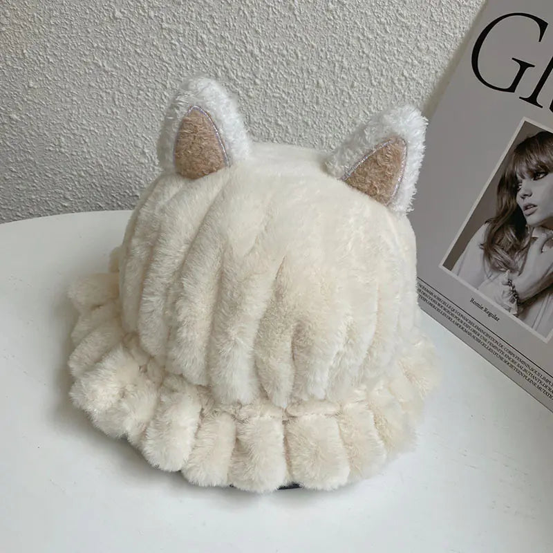 Cute Women's Hat with Ears for Warmth and Style
