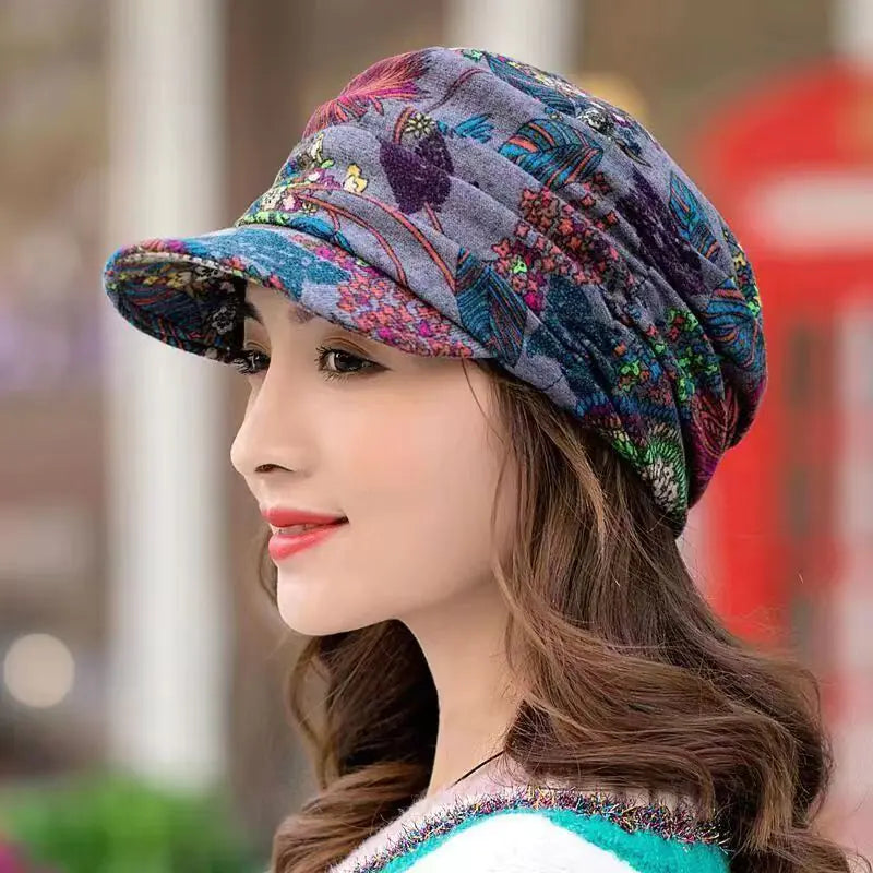 Korean Style Soft Brim Ethnic Women's Hat