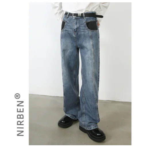 Vintage Men's Jeans with Unique Design