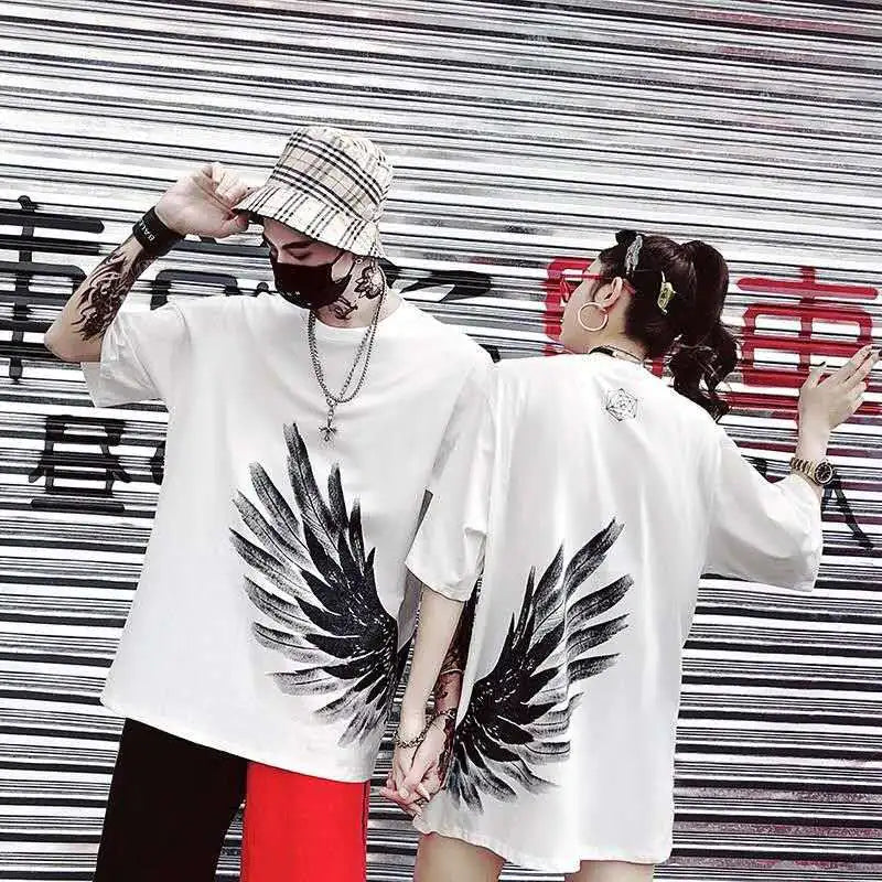 Angel Wing T-Shirt for Men and Women, Casual Short Sleeve